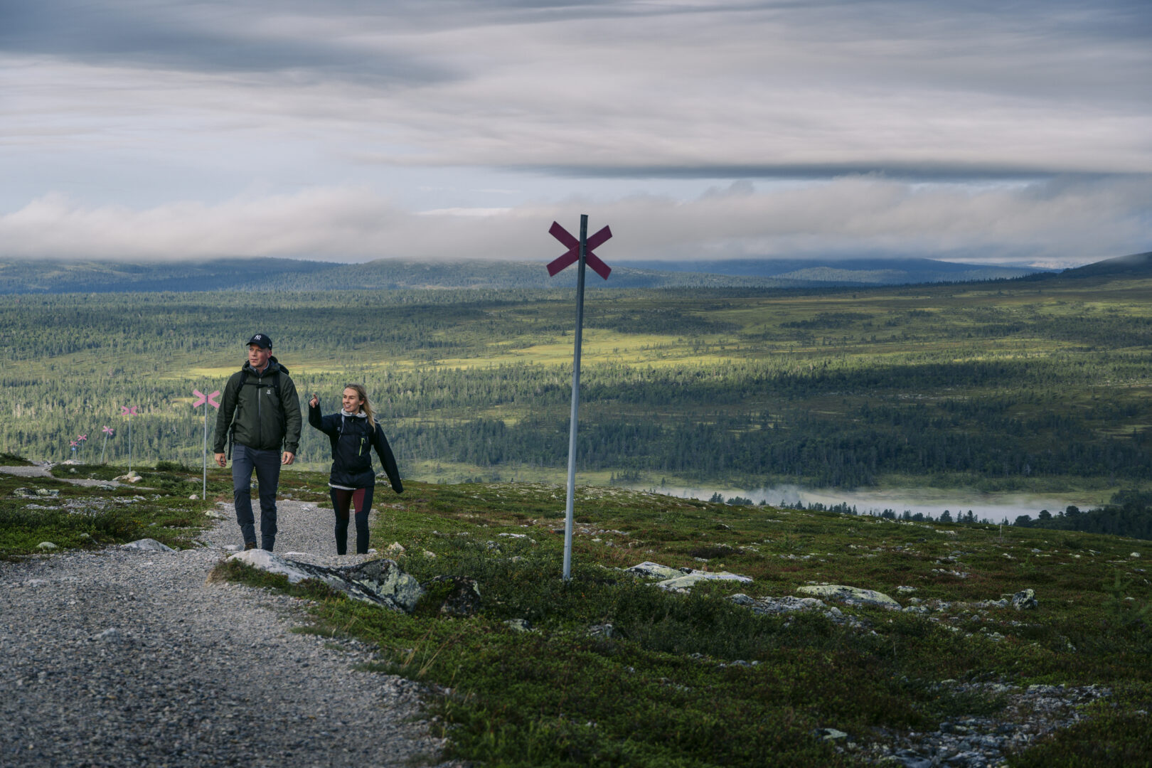 Vandring i den smukke fjeldverden i Sälen