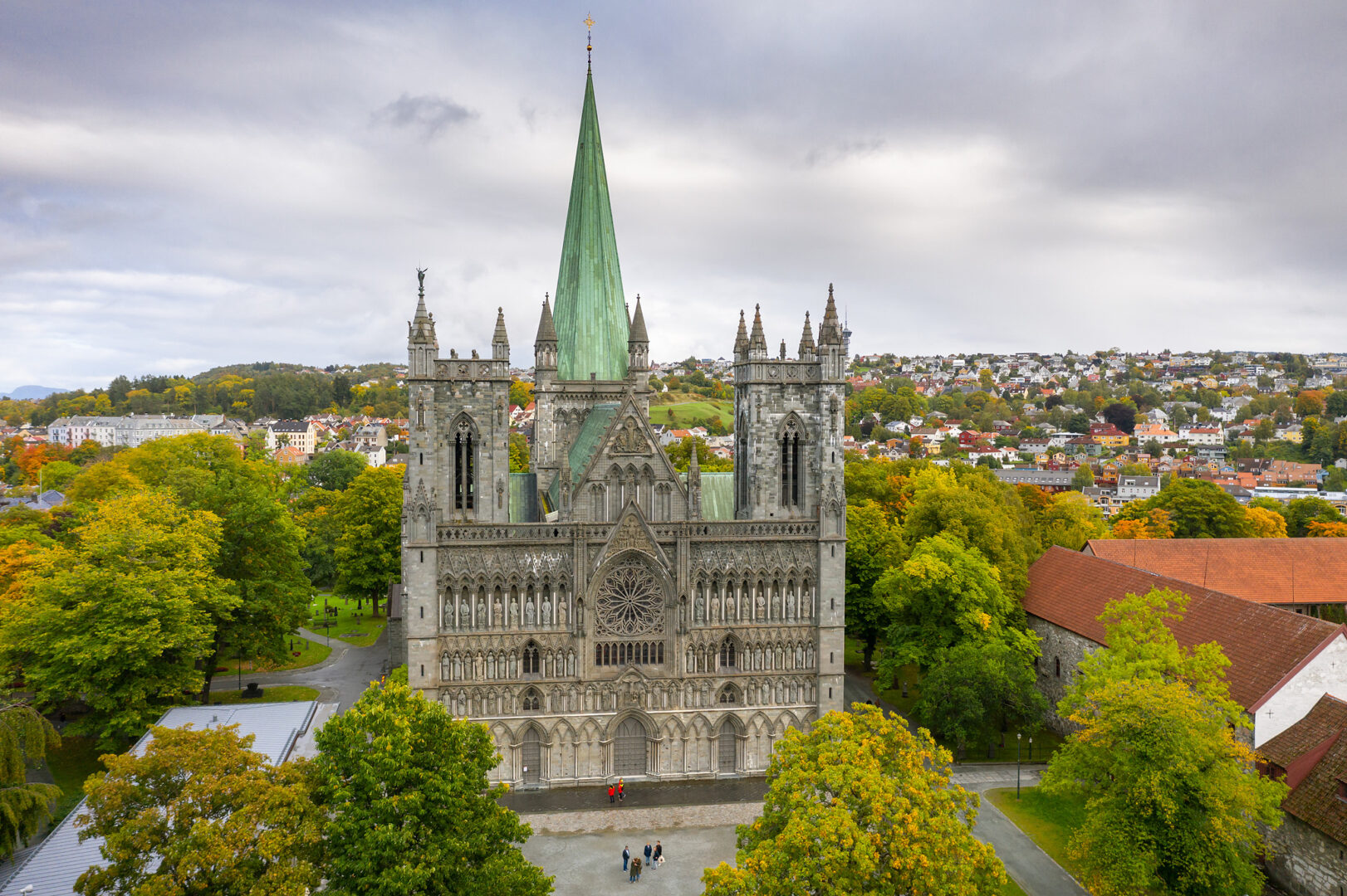 Trondheim med Nidarosdomen