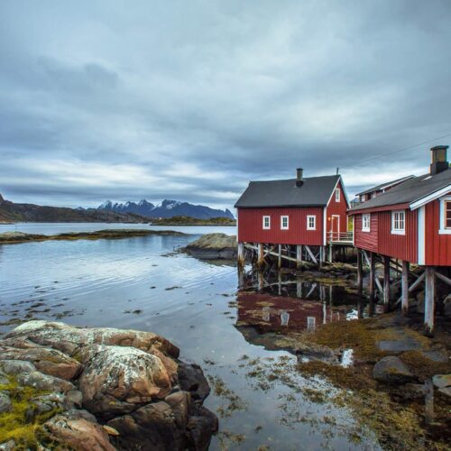 Besøg i en fiskerby ved Honningvåg