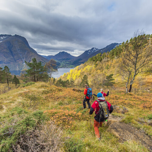 Fjeldvandring ved Hjørundfjorden