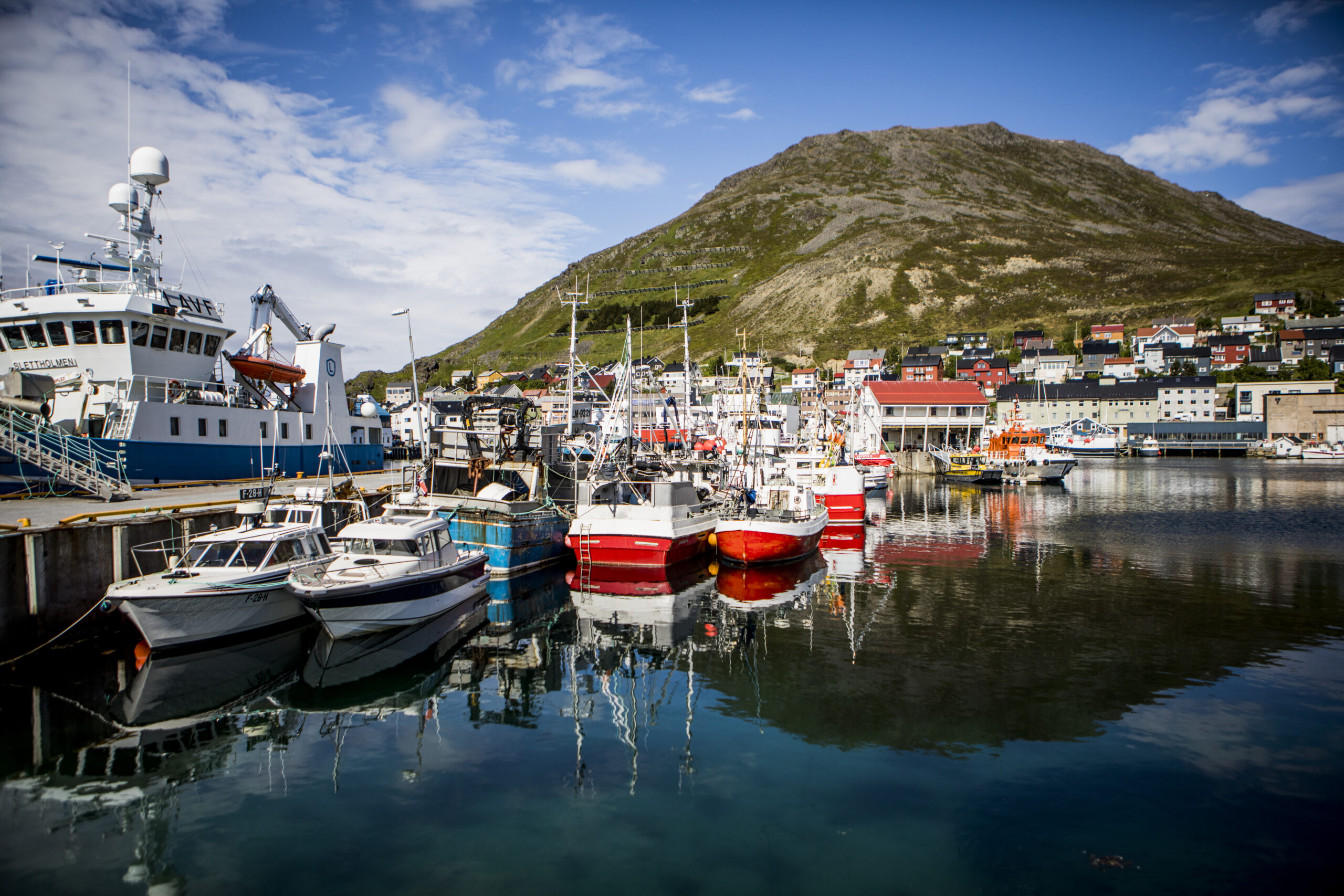 Honningsvaag i Lofoten. En lille fiskerby