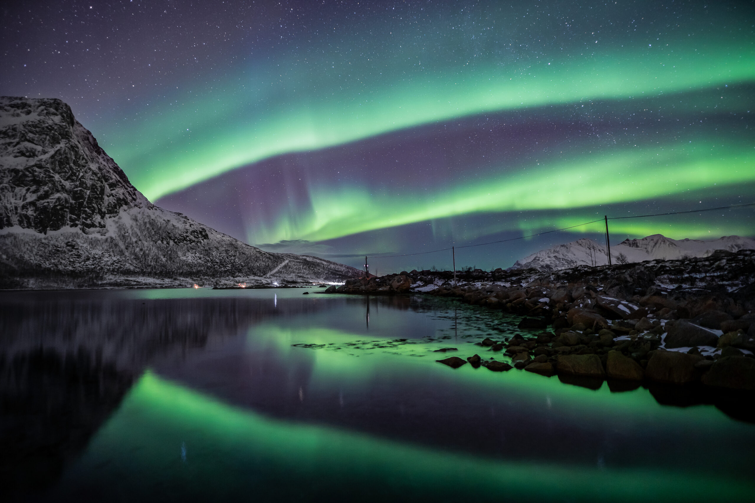 Nordlys safari i minibus med max 15 gæster